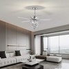 TOBILI Ceiling Fan lights, Modern Electrical Fan silver - 4 of 4