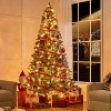 Yaheetech 4.5Ft/6Ft/7.5Ft Pre-lit Frosted Artificial Christmas Tree with Pinecones - 2 of 4