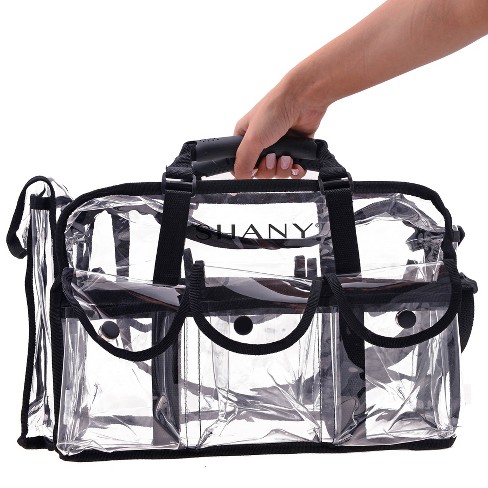 SHANY Pro Clear Makeup Bag with Shoulder Strap - Black