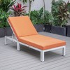 LeisureMod Marlin Patio Sling Chaise Lounge Chair With Arms in Grey Aluminum - 4 of 4