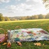 Autumn Tranquility Cotton Throw – Inspirational Woven Tapestry by Manual Woodworkers and Weavers - 3 of 3