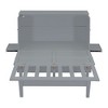 PAGED Modern Wooden Murphy Bed, Full Size Bed Frame with 2 Movable Shelves and USB Port, Platform Bed for Small Room, Space-Saving - 3 of 4