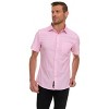 Canada Weather Gear Men’s Short Sleeve Button-Up Shirt – Casual Slim Fit Collared Shirt with Front Pocket – Lightweight Stretch - 4 of 4