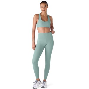 Future Planet Women's Nova Premium Performance Sport Athletic Leggings Yoga Pants Tight Sage Green - 1 of 3