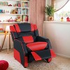 Costzon Kids Recliner, Gaming Chair with Footrest, Headrest & Lumbar Support, Leather Lounge for Living Room, Racing Sofa for Boys & Girls (Red) - 3 of 4