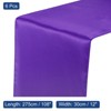 Unique Bargains Banquet Party Satin Fabric Smooth Soft Shiny Table Runner 12 x 108 Inch 6 Pcs - 2 of 4