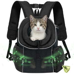 PetAmi Dog Front Carrier Backpack, Ventilated Adjustable Pet Cat