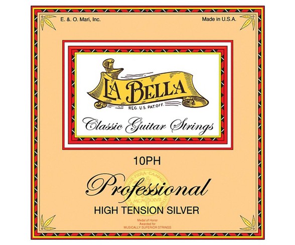 LaBella 10PH Professional High Tension Silver Classical Guitar Strings