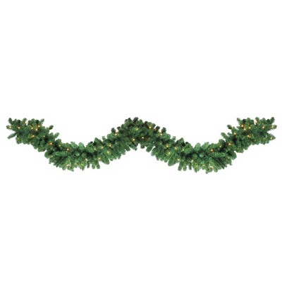 Northlight 27' x 14" Pre-Lit Olympia Pine Artificial Christmas Garland - Warm White Lights