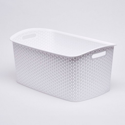 Y-weave Medium Decorative Storage Basket Gray - Brightroom™ : Target