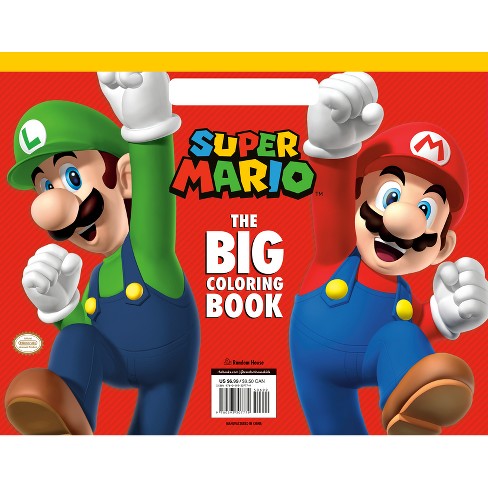 Nintendo Super Mario Deluxe Activity Set Coloring Book 500 Pieces  Collectible