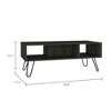 Newport Rectangle 2-Shelf Coffee Table Carbon Espresso - 4 of 4