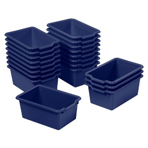 ECR4Kids Scoop Front Storage Bin, Multipurpose Organization, 20-Piece - 1 of 4