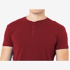 X RAY Men's Basic Henley Neck Short Sleeve T-Shirt - 3 of 3