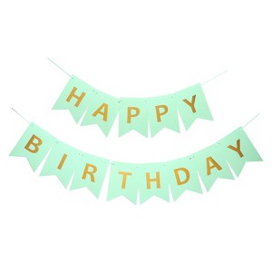 Unique Bargains Birthday Decorations Party Supplies Banner - 1 of 4