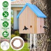 LakeForest "Wood Carpenter Bee Trap Made of Natural Pine – Outdoor Hanging Trap for Patios, Decks & Fences – Eco-Friendly, Chemical-Free" Sky Blue - 4 of 4