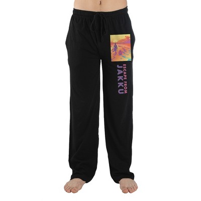 Escape From Jakku Star Wars Movies Mens Black Sleep Wear
