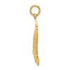 Black Bow Jewelry 14k Yellow Gold 2D American Bald Eagle Pendant - 2 of 4