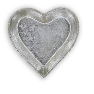 Cheung's Isano Silver Cast Iron Catchall Dish Heart - 1 of 4