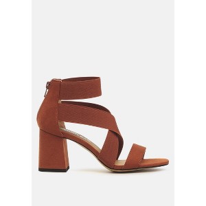 benicia elastic strappy block heel sandals - 1 of 4