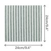INSPIRE CHIC Men's Stripes Pattern Decorative Pocket Square - 2 of 4