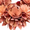 Northlight Wooden Rose Artificial Valentine's Day Floral Wreath - 14" - Red and Pink - 4 of 4