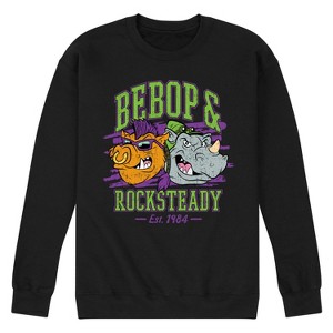 Men's - Teenage Mutant Ninja Turtles - Bebop and Rocksteady Villains Graphic Fleece Sweatshirt - 1 of 4
