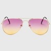 Anna-Kaci Women's Classic Aviator Sunglasses - 2 of 4