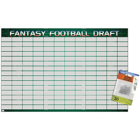 Printable Fantasy Football Draft Board Sheet  Football draft, Fantasy  football, Fantasy football draft sheet