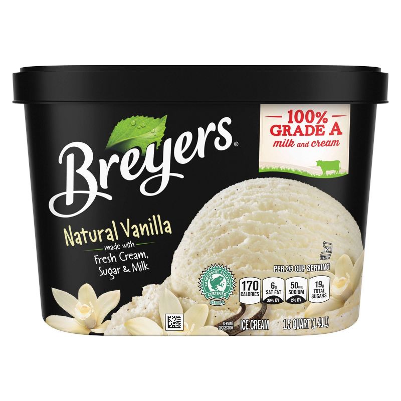 Breyers Original Ice Cream Natural Vanilla - 48oz, 3 of 15