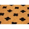 Entryways 36"x24" Positivity All-Natural Coconut Fibers Door Mat Black and Natural: Eco-Friendly, Indoor/Outdoor, Shake Clean - 2 of 3