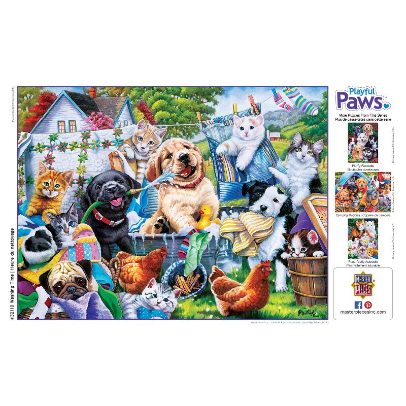 MasterPieces 300 Piece EZ Grip Jigsaw Puzzle - Washing Time - 18"x24", 5 of 8