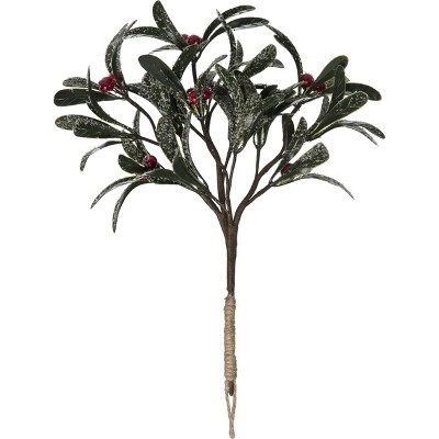 Transpac Artificial 10 In. Multicolor Christmas Mistletoe Pick : Target