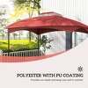 10' x 12' 2-Tier Gazebo Cover, Patio Gazebo Canopy Replacement with Drainage Holes for 84C-210 Series - 4 of 4