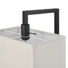 Globe Electric 60" Matte Black Floor Lamp with White Fabric Shade: ETL Listed, Linen Shade, Metal Body - 4 of 4