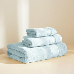BAGOKIE 100% Turkish Cotton Bath Towels Set 6 Piece - 1 of 4
