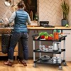 Acekool 3-Tier Rolling Cart - Heavy Duty Mobile Cart with 500lb Capacity & Locking Wheels - 2 of 4