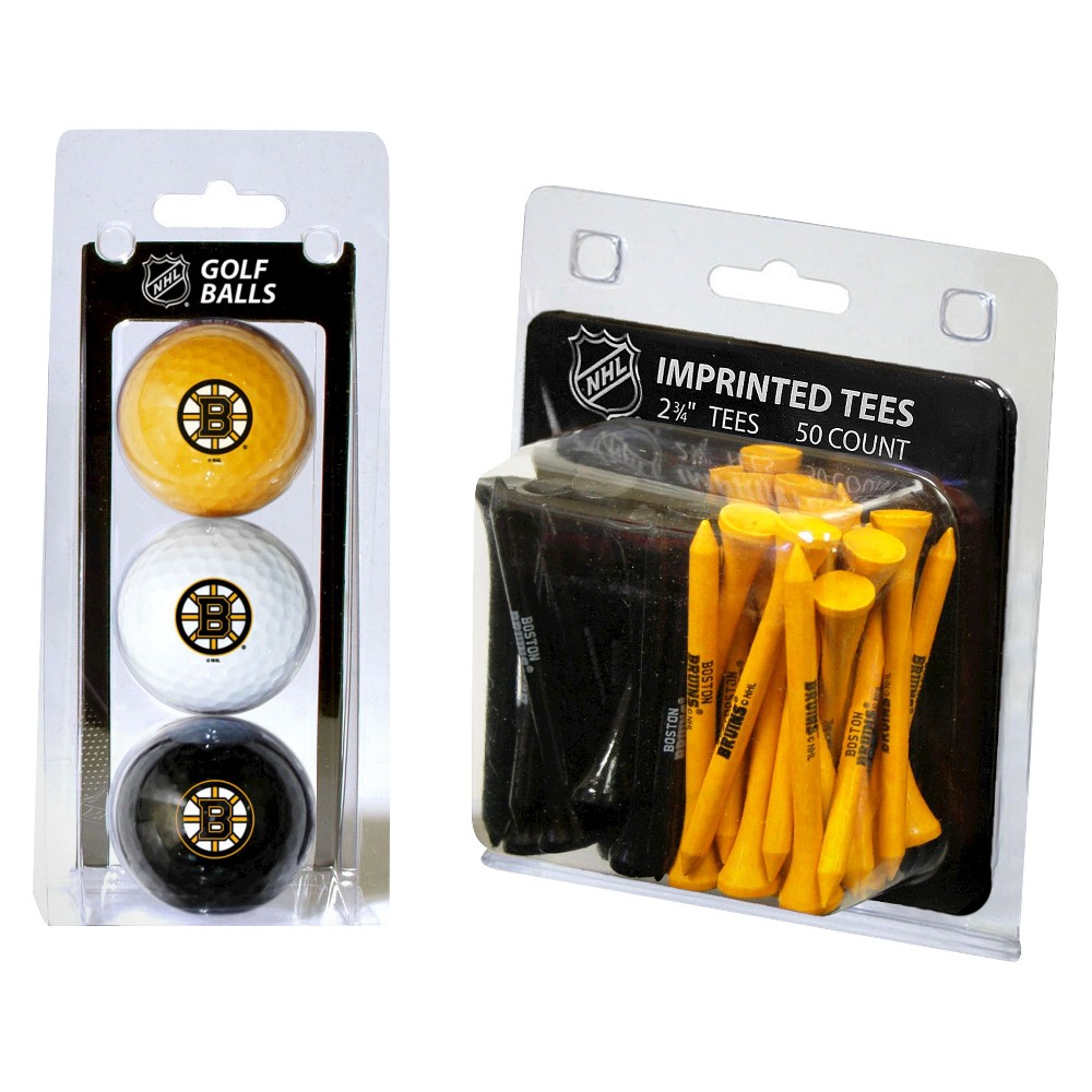 UPC 637556131997 product image for NHL 3 Ball and 50 Tee Golf Accessories Set Boston Bruins | upcitemdb.com