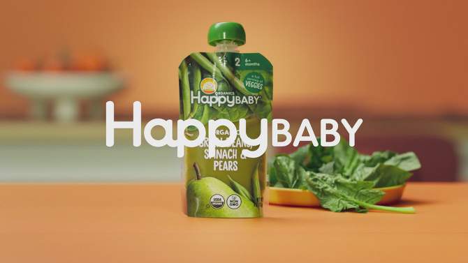 HappyTot Love My Veggies Organic Bananas Beets Squash & Blueberries Baby Food Pouch - (Select Count) , 2 of 7, play video