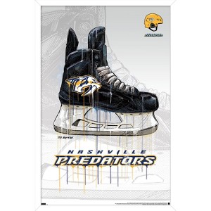 Trends International NHL Nashville Predators - Drip Skate 21 Framed Wall Poster Prints - 1 of 4