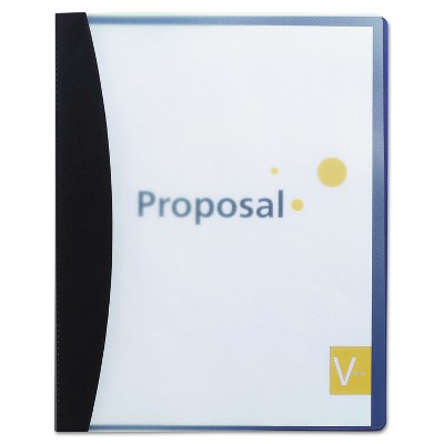 Gbc Report Cover w/Hidden Swing Clip Letter Size Black 21533