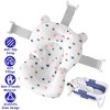 Babyluv "Baby Bath Cushion Pad for Newborn, Infant Bath Supporter Mat, Quick-Dry Floating Pillow for Bathtub" White - 3 of 4