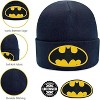 Beanie for Kids and Adults Winter Hat – Beanie with Batman Patch Licensed (One Size) - 3 of 4