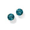 Ross-Simons 4.50 ct. t.w. London Blue Topaz Martini Stud Earrings in 14kt Yellow Gold - 4 of 4