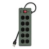 Belkin Metal SurgeMaster Surge Protector, 10 AC Outlets, 15 ft Cord, 885 J, Dark Gray - 4 of 4