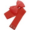 Allegra K Women Elastic Belt Wide Stretchy Cute Bowknot Wedding 2 Pcs - 2 of 4