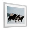 Stupell Industries Winter Herd of Horses Framed Print Under Glass Art - 2 of 4