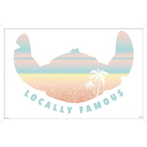 Trends International Disney Lilo and Stitch: Beach Vibes - Locally Famous Framed Wall Poster Prints - 1 of 4