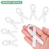 Unique Bargains Satin Awareness Ribbons with Safety Pins 200 Pcs - 2 of 4