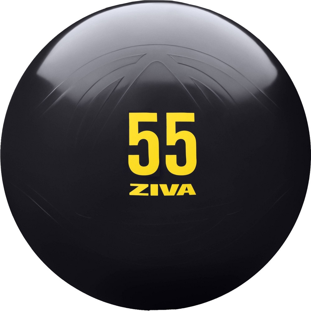 ZIVA Anti-Burst Core Exercise Ball - Black (55cm)